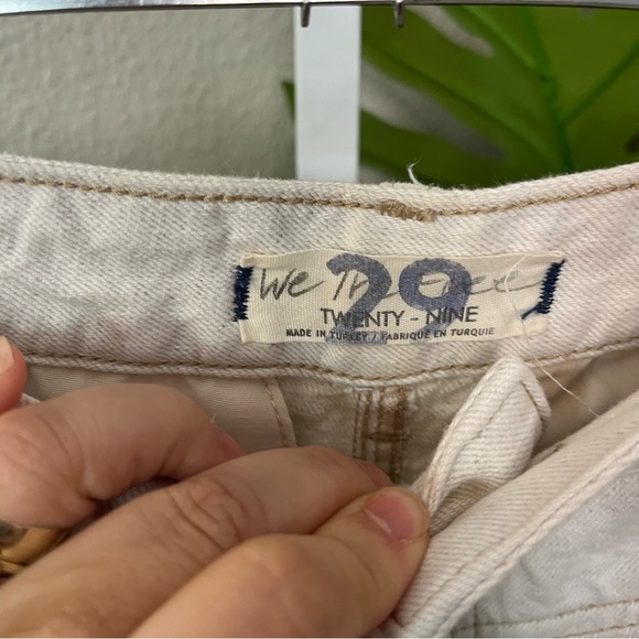 🤍 We The Free Twenty-Nine Ivory Utility Pants Sz 29 | High Rise Straight Leg - Picture 3 of 10